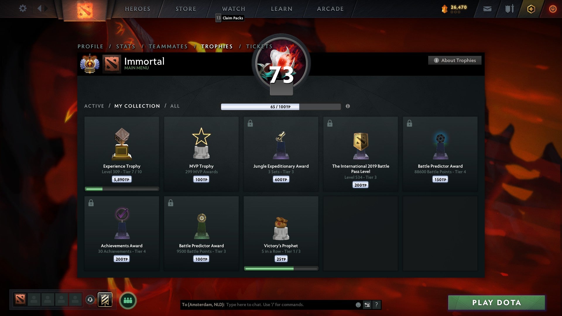 Immortel | MMR : 7000 - Comportement : 9955