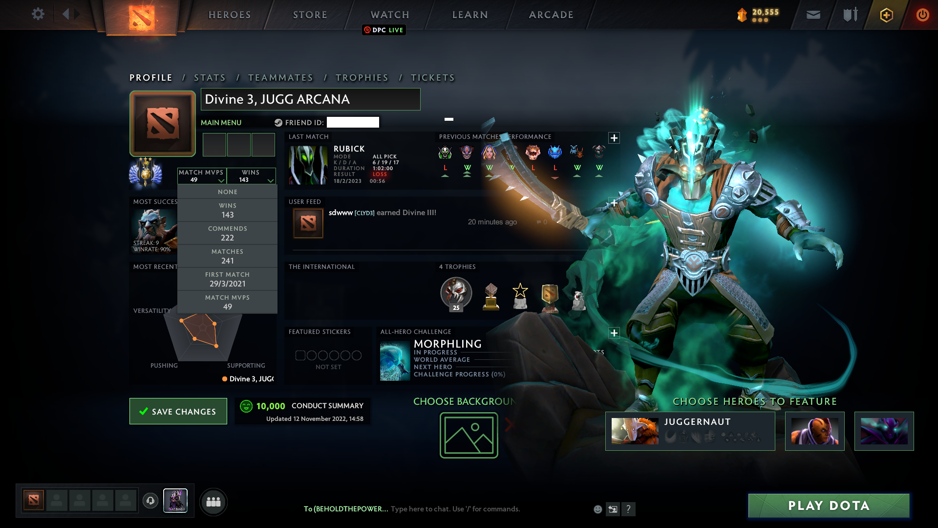 Divine III | MMR: 5090 - Behavior: 10000