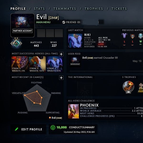 Crusader II | MMR: 1570 - Behavior : 10000