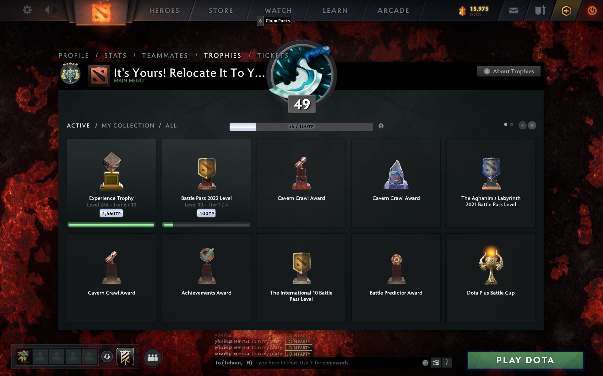 Archon V | MMR: 2782 - Behavior: 9800