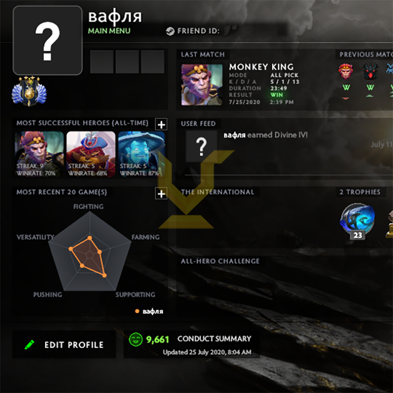 Divin IV | MMR : 5160 - Comportement : 9661