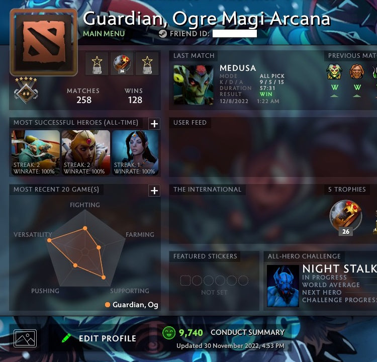 Gardien V | MMR : 1410 - Comportement : 9740