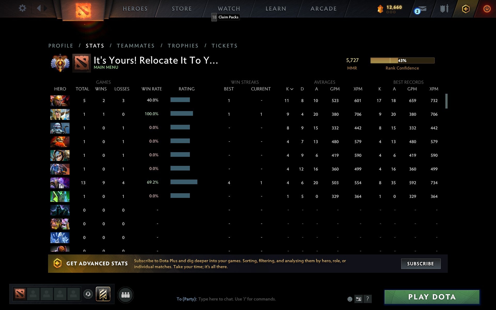 Immortal | MMR: 5720 - Behavior: 10000 - Communication: 10000
