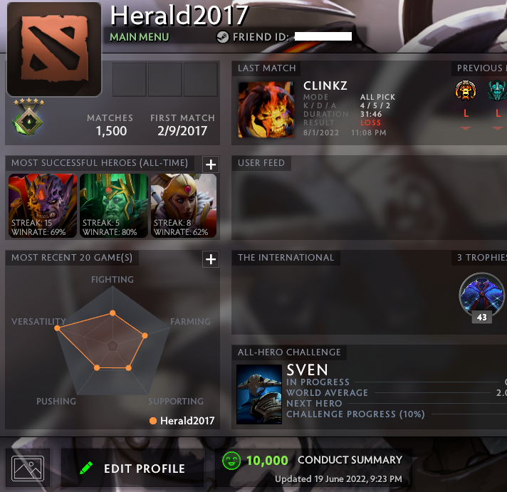 Héraut V | MMR : 570 - Comportement : 10000