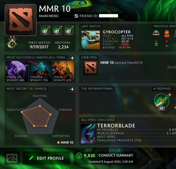 Héraut II | MMR : 10 - Comportement : 9825