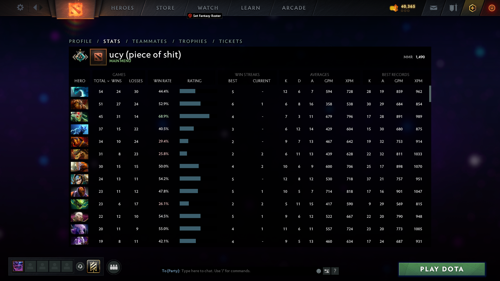 Crusader I | MMR: 1490 - Behavior: 10000