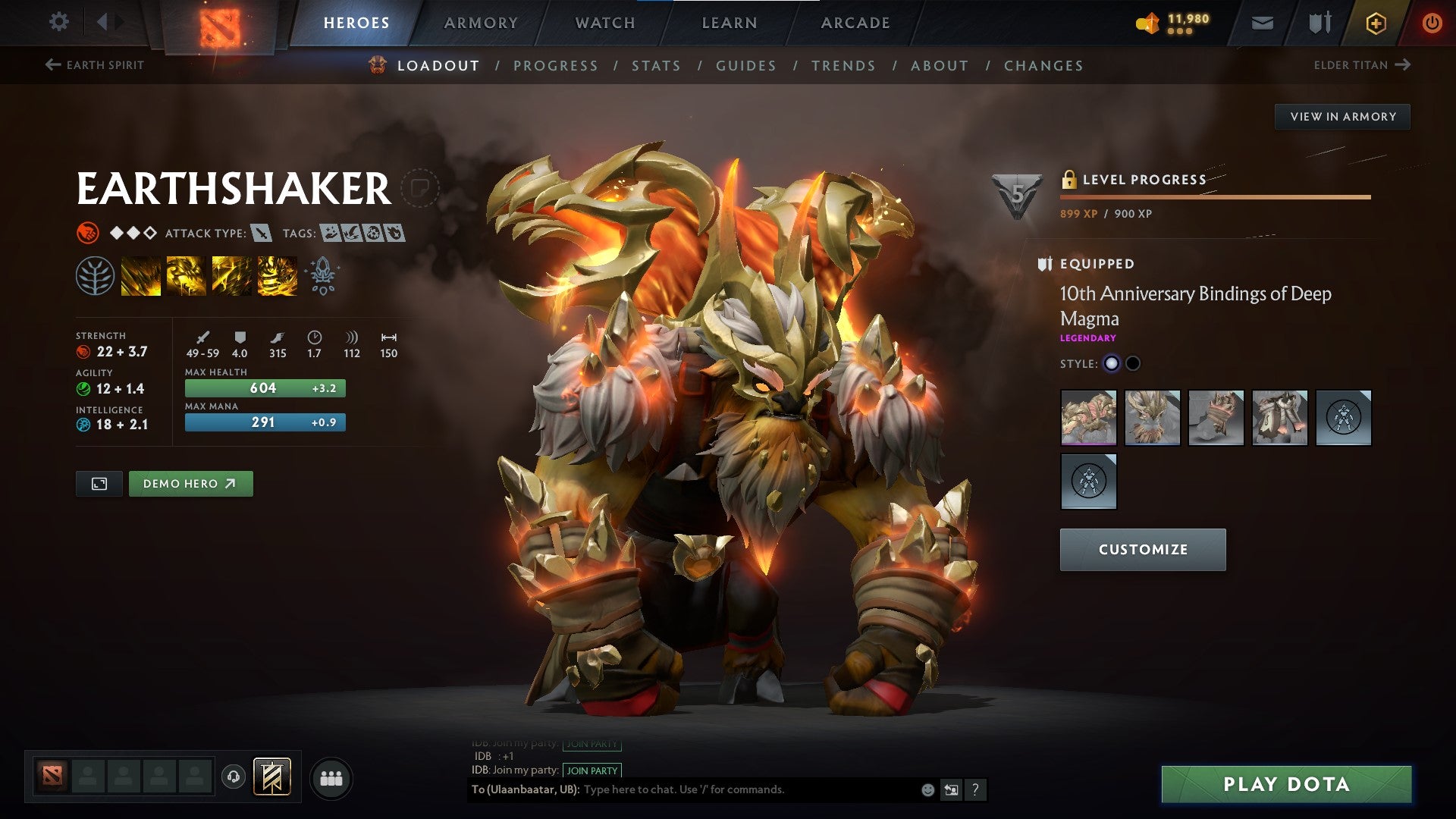 Legend V | MMR: 3718 - Behavior: 9925 - Communication: 9925