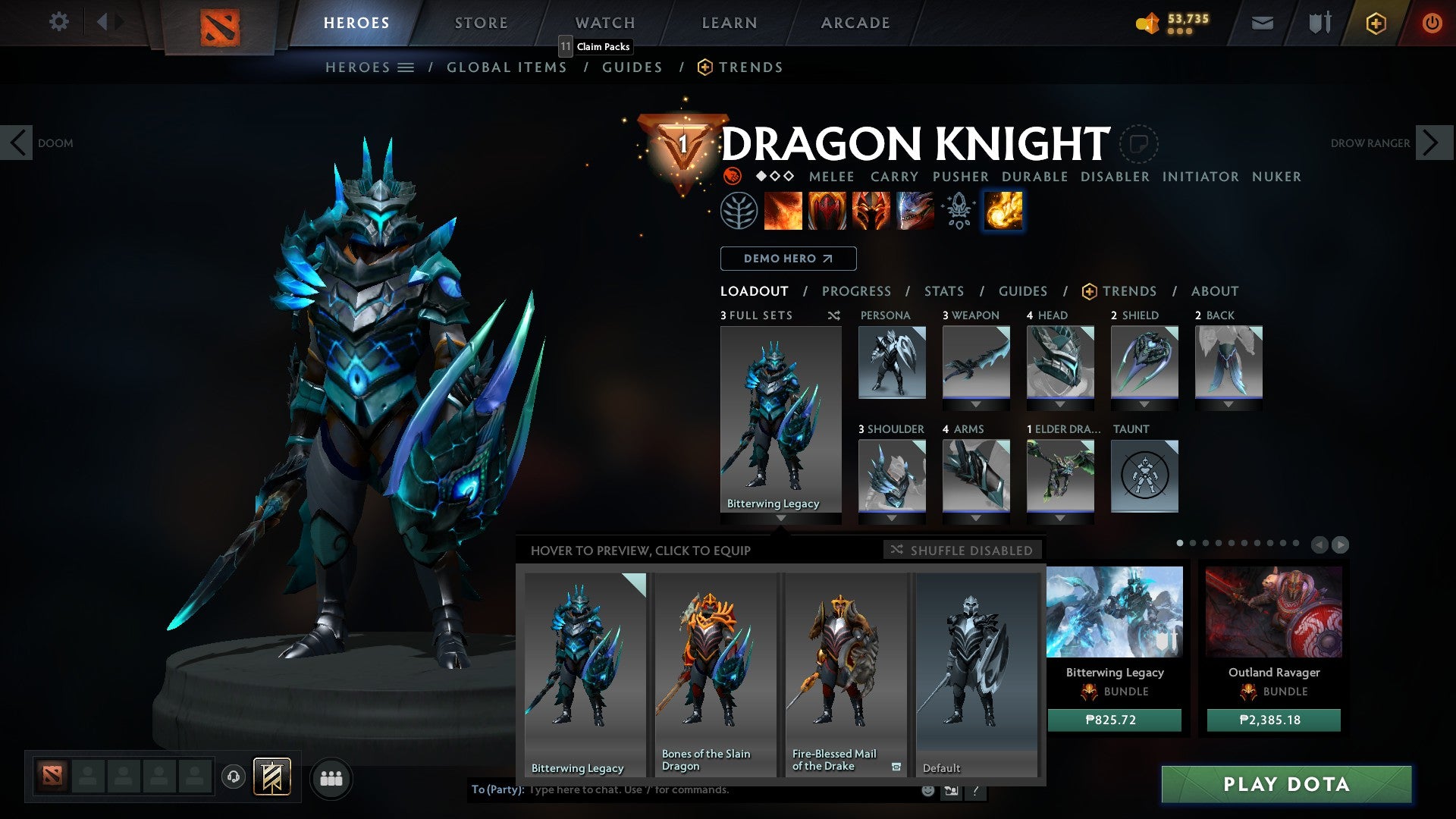 Legend III | MMR: 3400 - Behavior: 10000