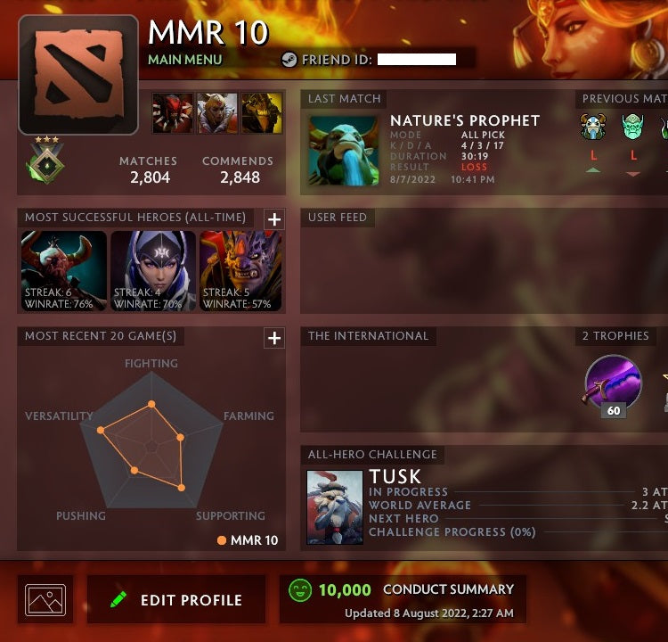 Héraut III | MMR : 10 - Comportement : 10000