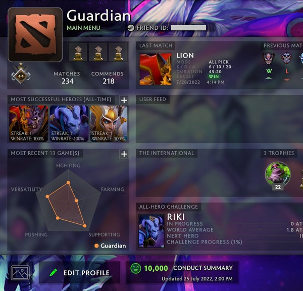 Héraut I | MMR : 250 - Comportement : 9600