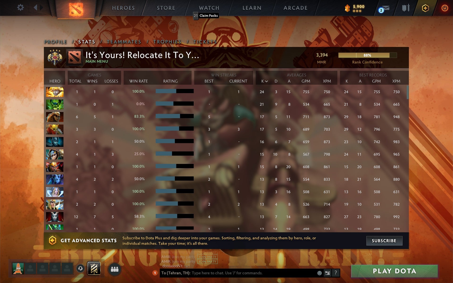 Legend IV | MMR: 3394 - Behavior: 9840 - Communication: 9840
