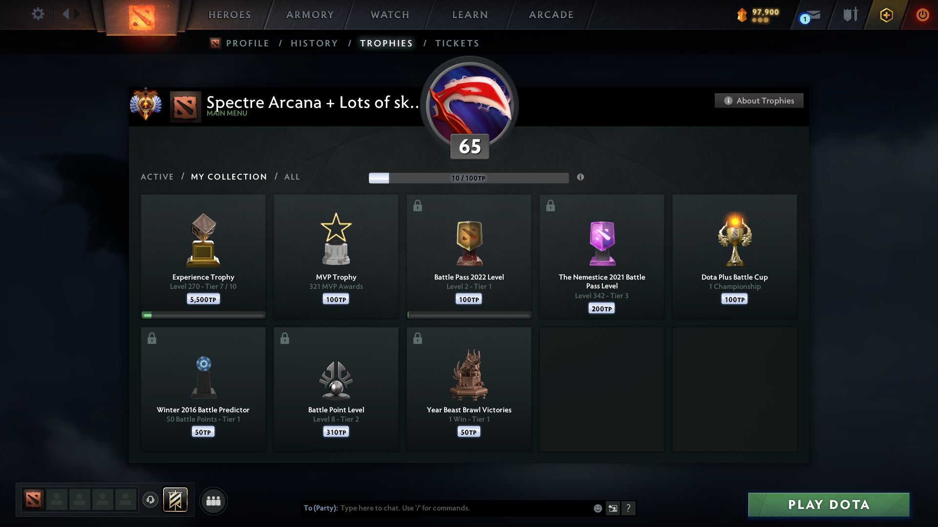 Immortal | MMR: 7034 - Behavior: 9923 - Communication: 9923