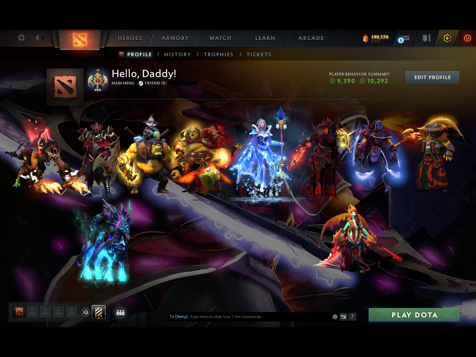 Legend I | MMR: 3210 - Behavior: 9390 - Communication: 10292