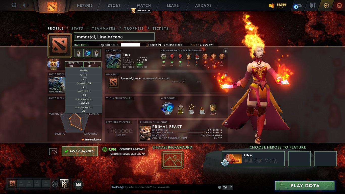 Immortal | MMR: 5810 - Behavior: 9993