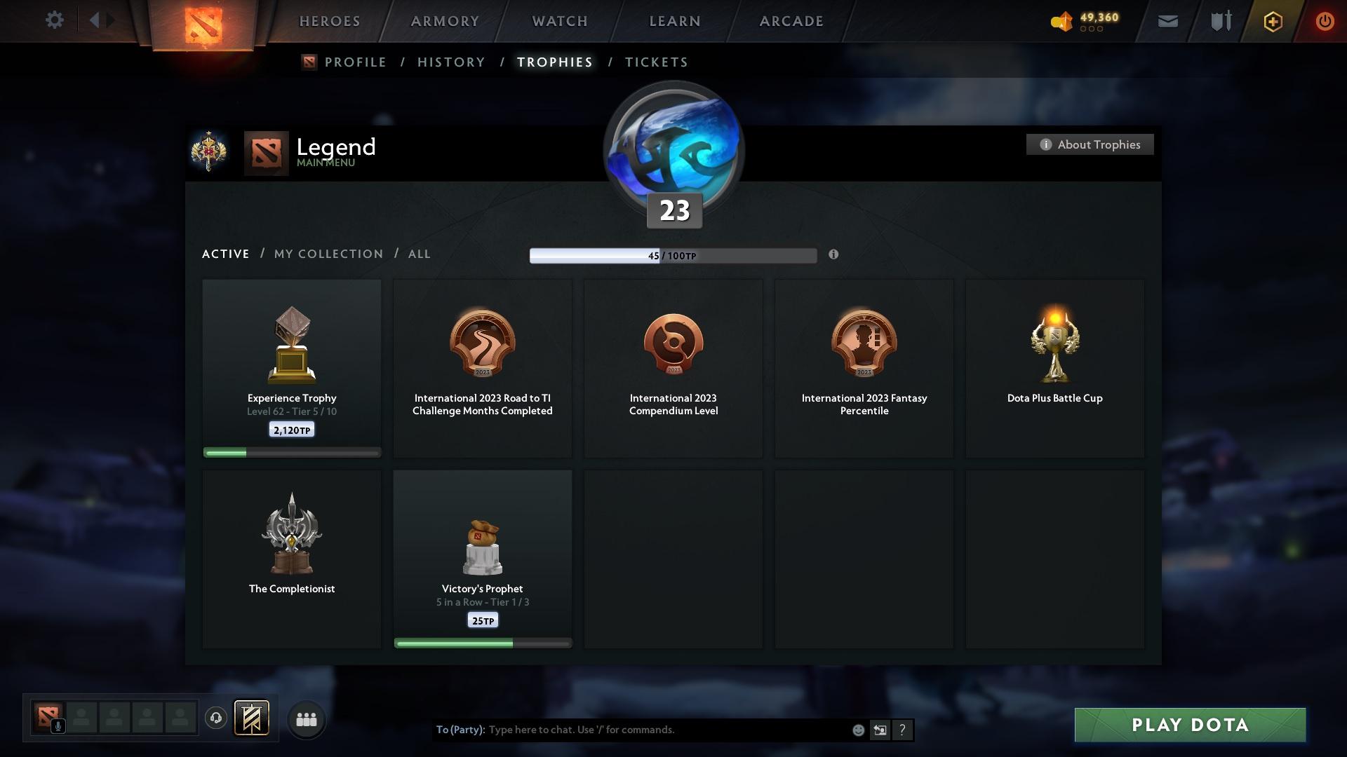 Legend I | MMR: 3147 - Behavior: 8935 - Communication: 9556