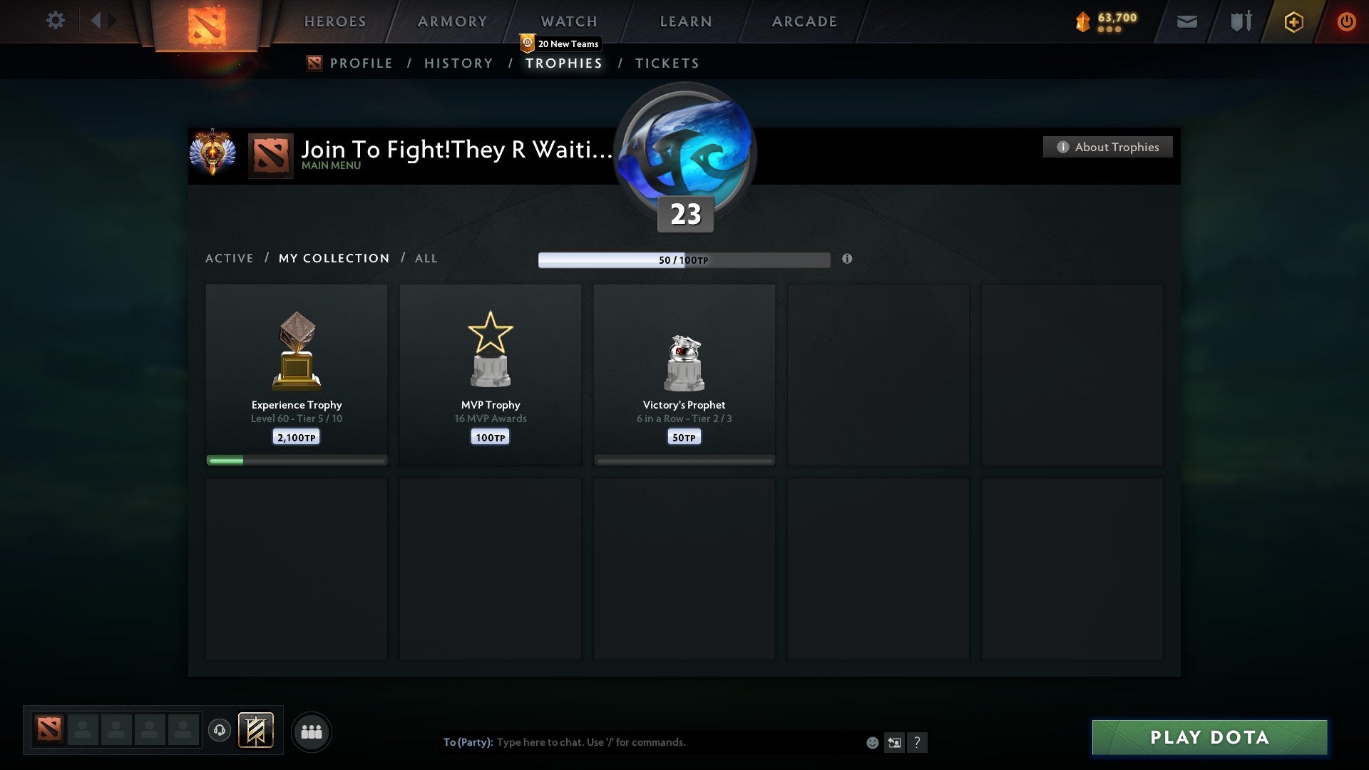 Immortal | MMR: 6916 - Behavior: 9218 - Communication: 9218