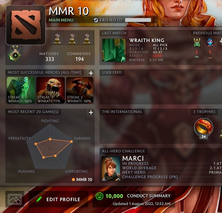 Héraut II | MMR : 10 - Comportement : 10000