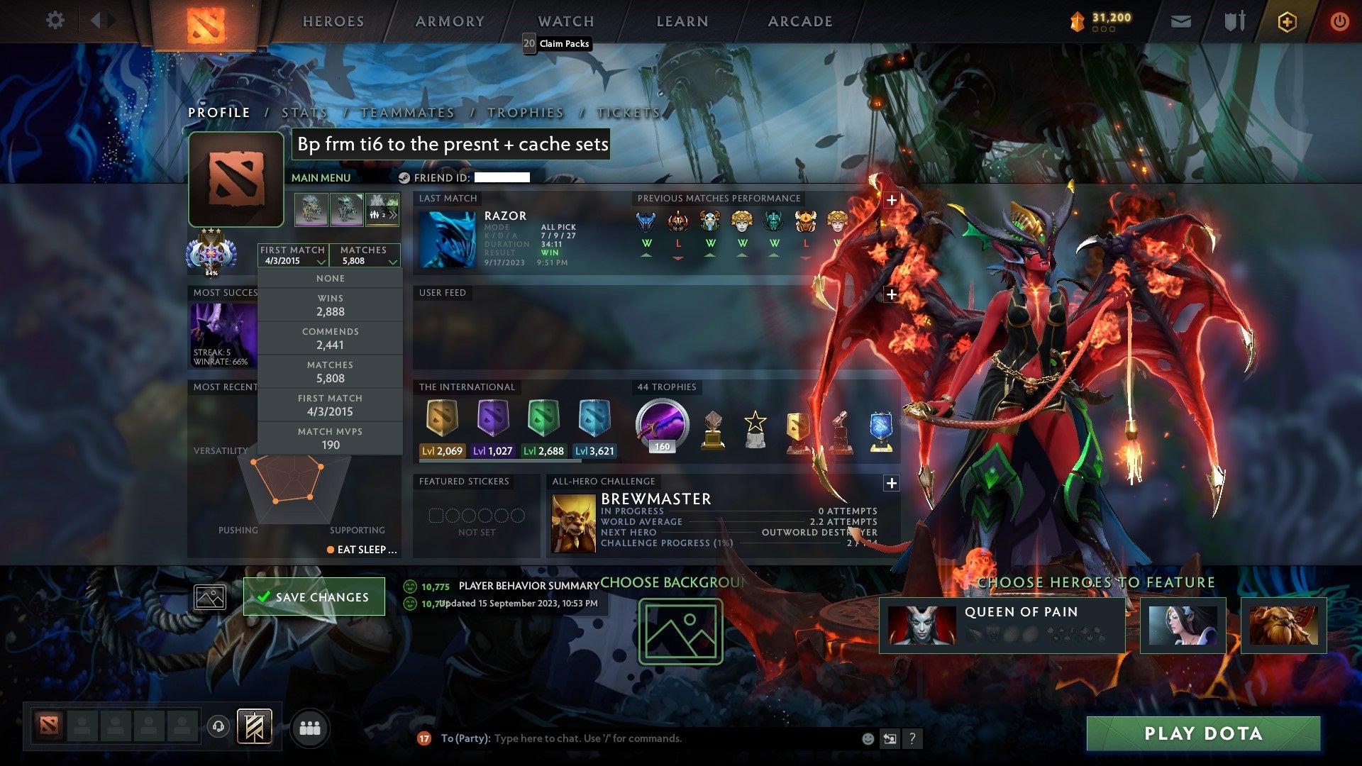 Ancient III | MMR: 4288 - Behavior: 10775 - Communication: 10775