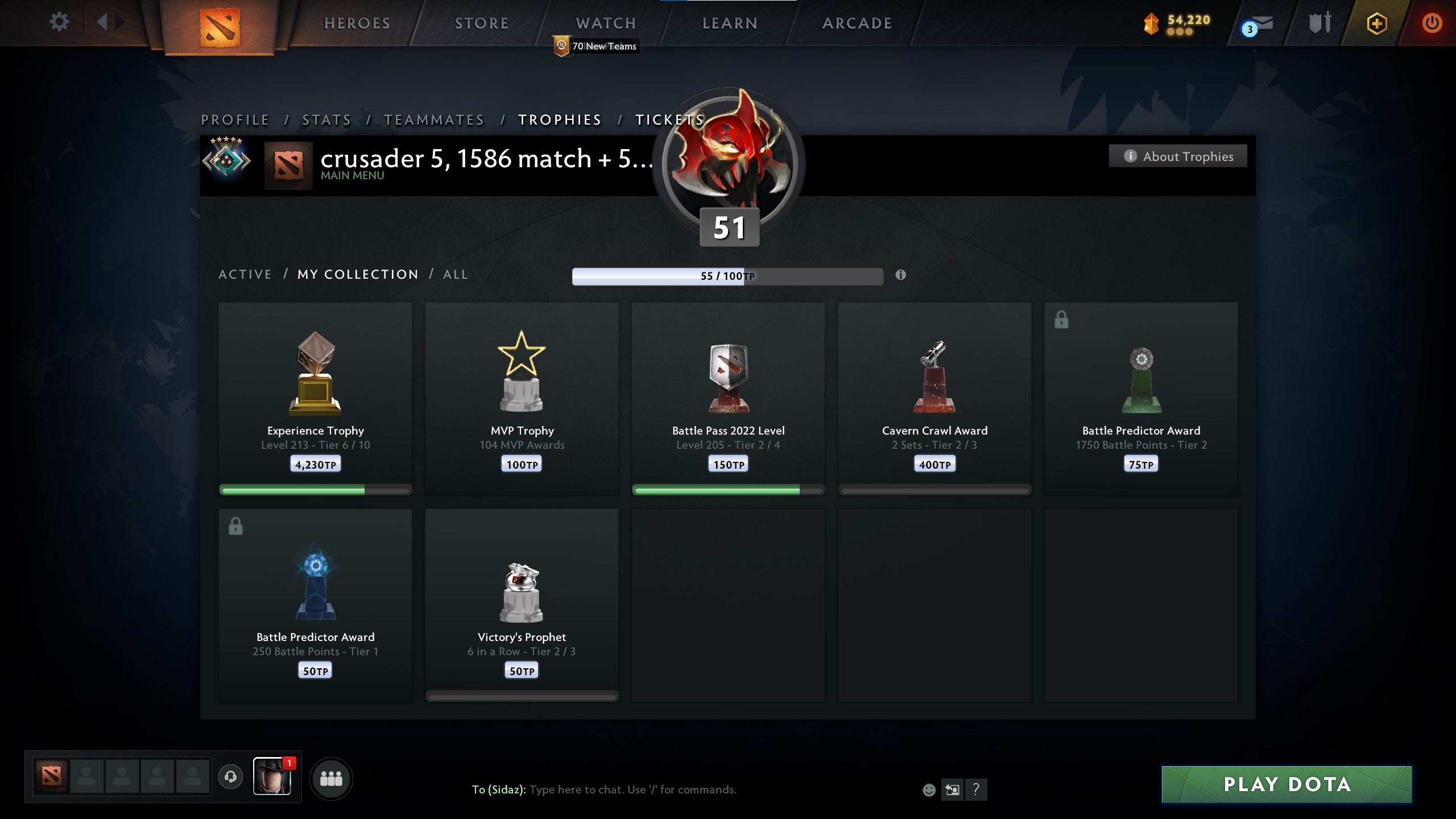 Crusader V | MMR: 2090 - Behavior: 7495