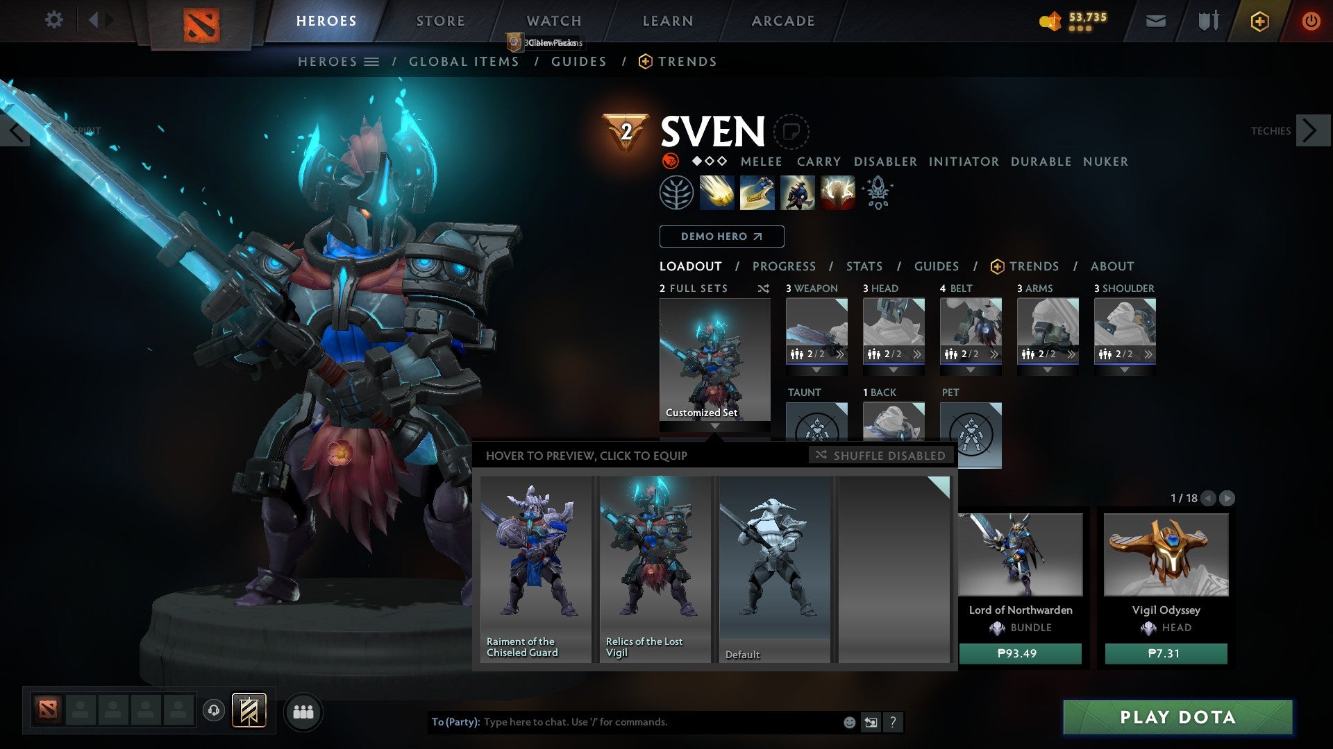 Legend III | MMR: 3400 - Behavior: 10000