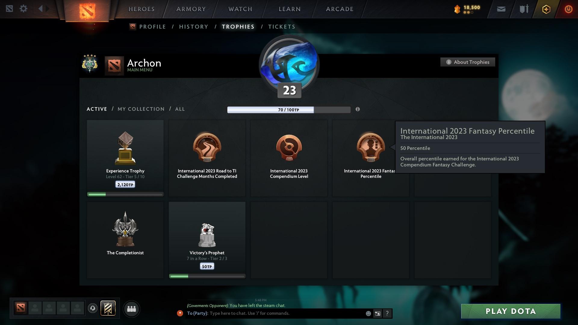 Archon IV | MMR: 2827 - Behavior: 10528 - Communication: 10528