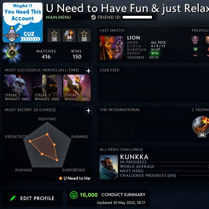 Héraut II | MMR : 100 - Comportement : 10000