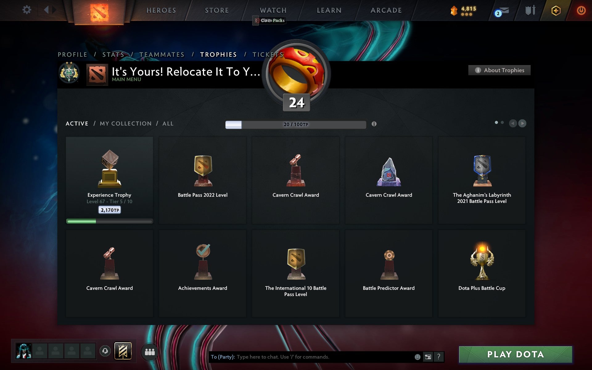 Archon II | MMR: 2406 - Behavior: 10000