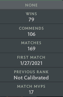 Not Calibrated | MMR: TBD - Behavior: 10000