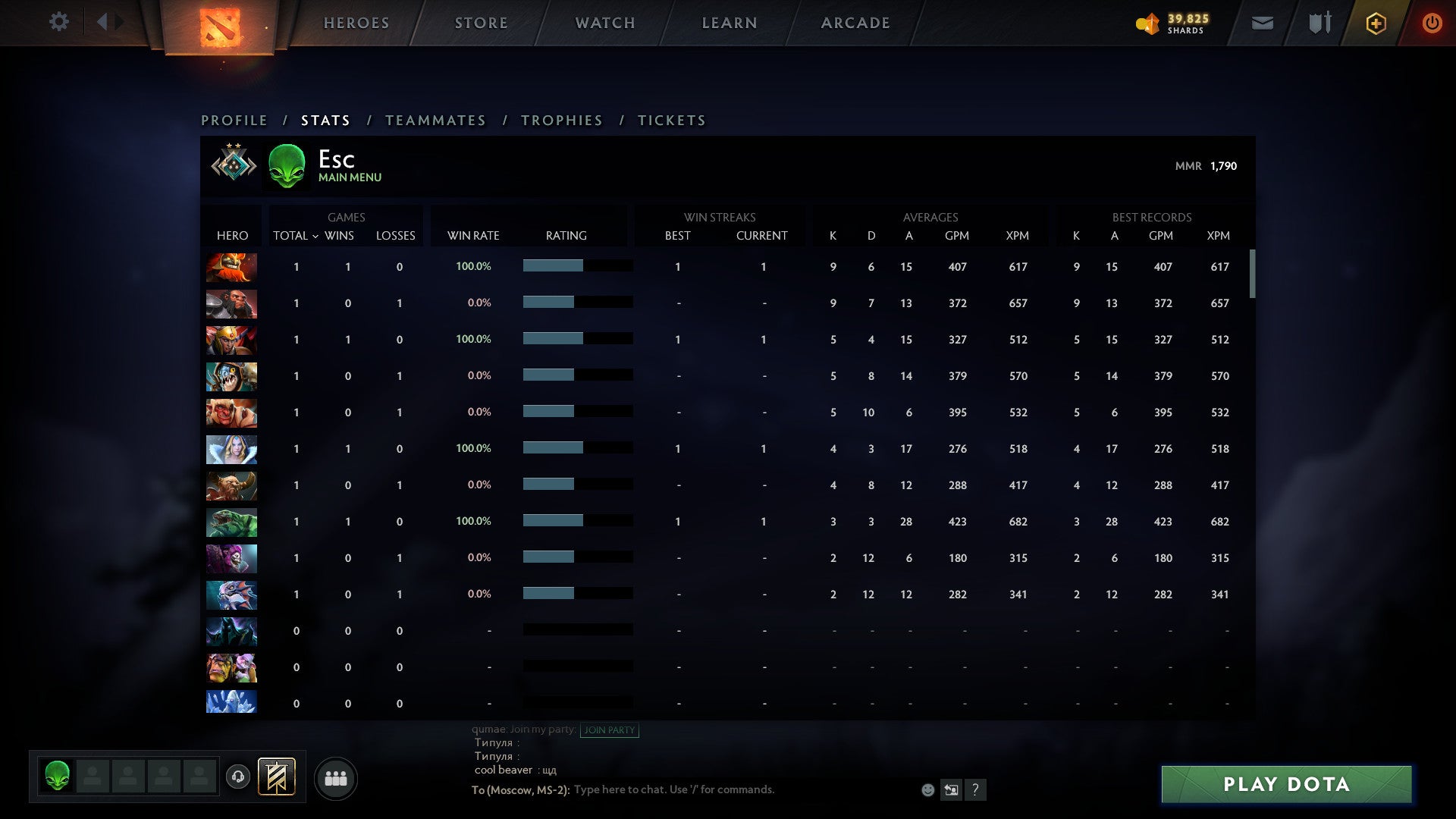 Croisé II | MMR : 1790 - Comportement : 10000