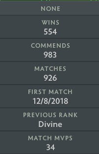 Immortel | MMR : 6200 - Comportement : 9975