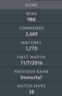 Immortel | MMR : 6160 - Comportement : 7981