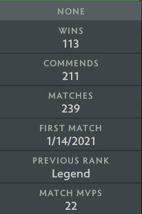 Legend I | MMR: 3000 - Behavior: 9805