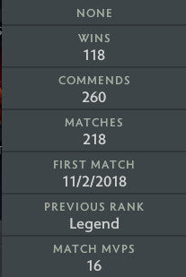 Légende III | MMR : 3360 - Comportement : 9372