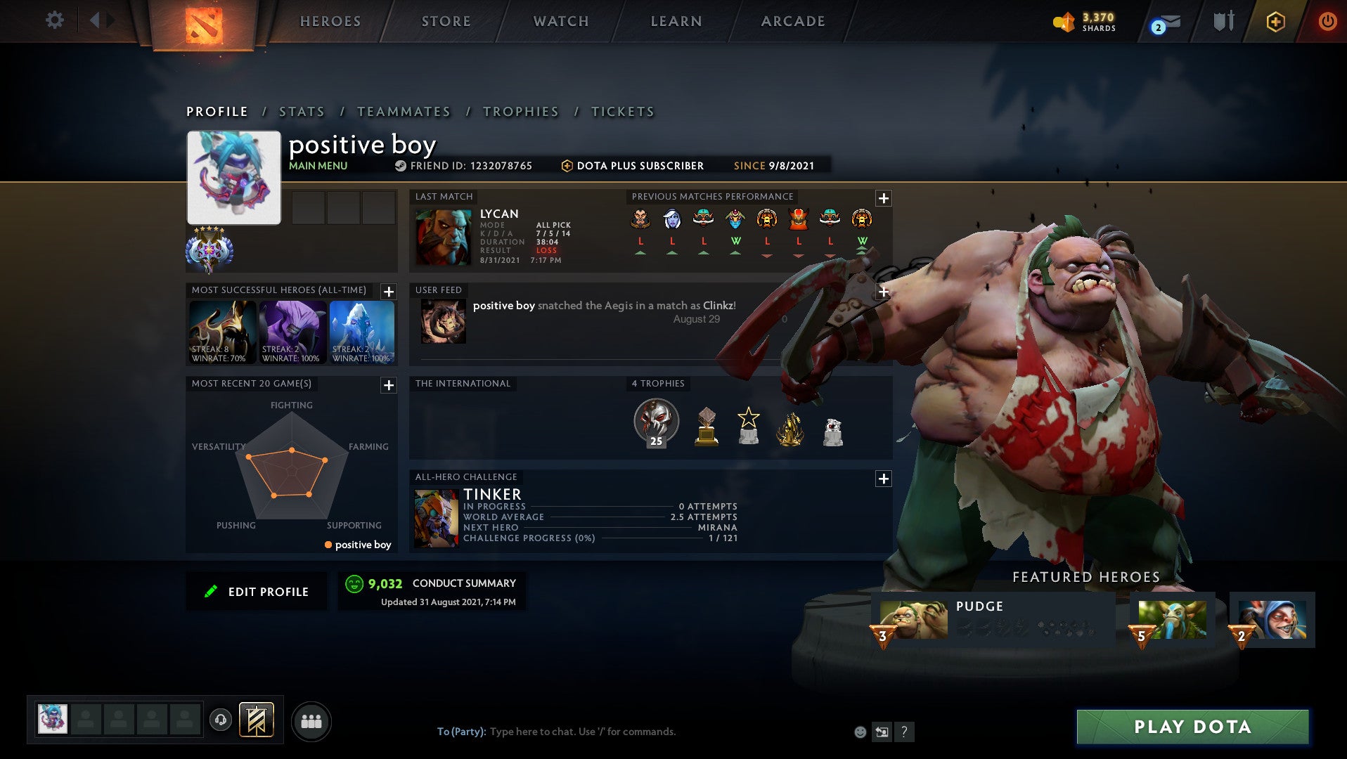 Ancient V | MMR: 4350 - Behavior: 9032