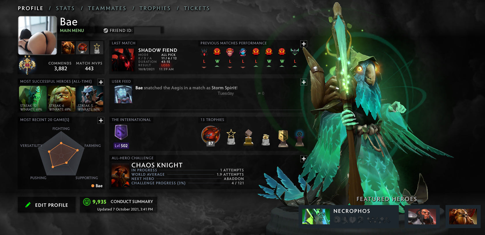 Legend II | MMR: 3100 - Behavior: 9935