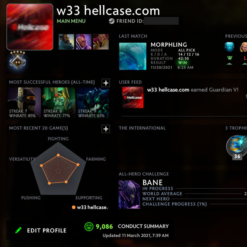 Guardian V | MMR: 1460 - Behavior: 9086