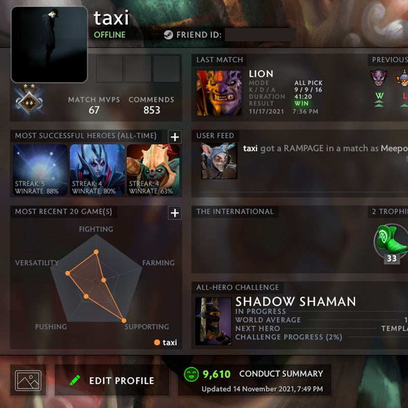 Guardian II | MMR: 970 - Behavior: 9610