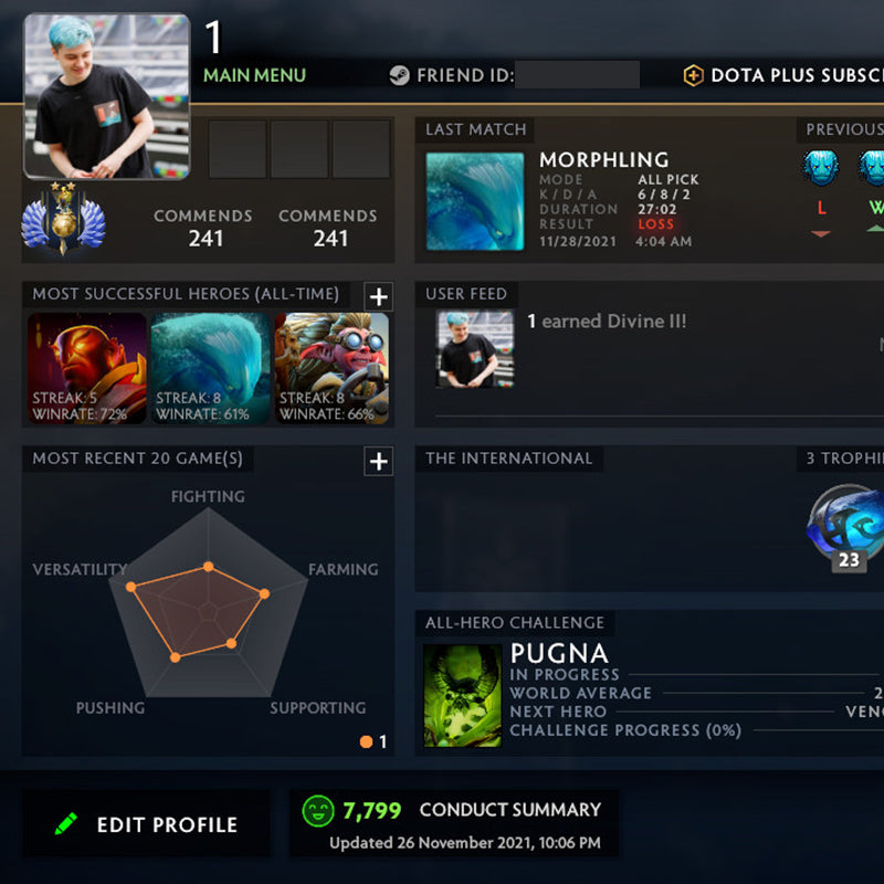 Divin I | MMR : 4900 - Comportement : 7799