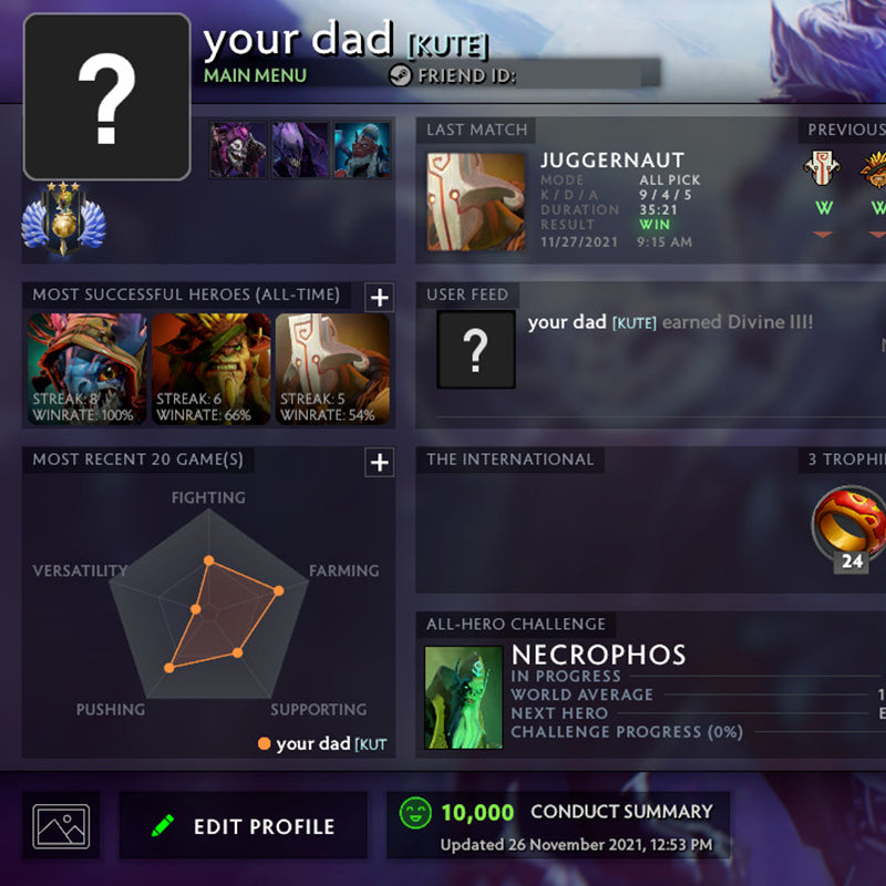 Divin III | MMR : 5220 - Comportement : 10000