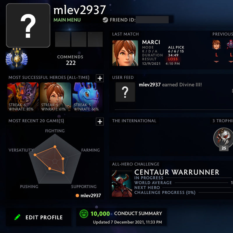 Divin III | MMR : 4850 - Comportement : 10000