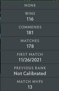 Immortel | MMR : 5740 - Comportement : 9790