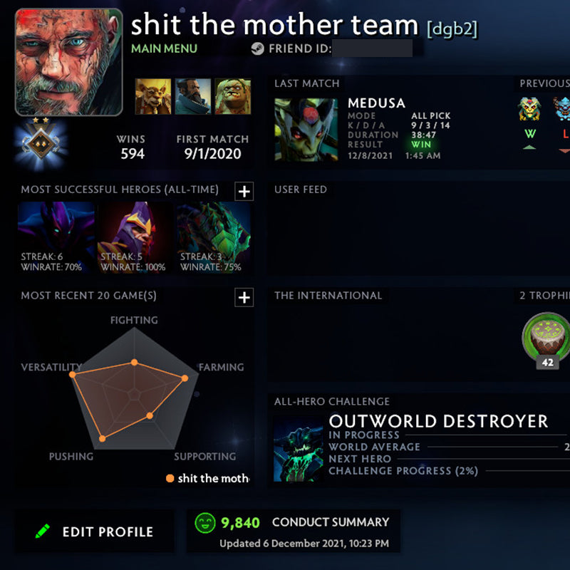 Crusader II | MMR: 860 - Behavior: 9840