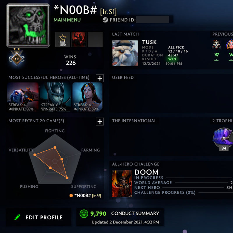 Gardien II | MMR : 810 - Comportement : 9790