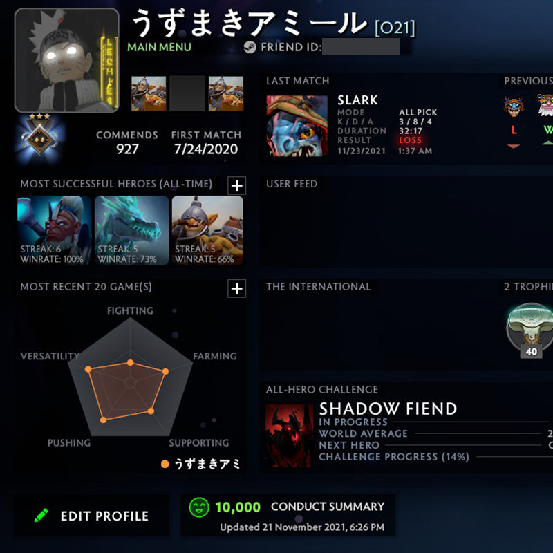 Gardien II | MMR : 1200 - Comportement : 10000