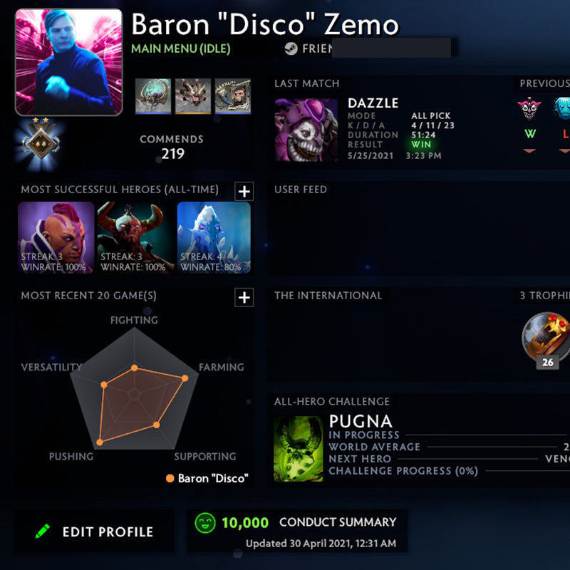 Gardien II | MMR : 970 - Comportement : 10000