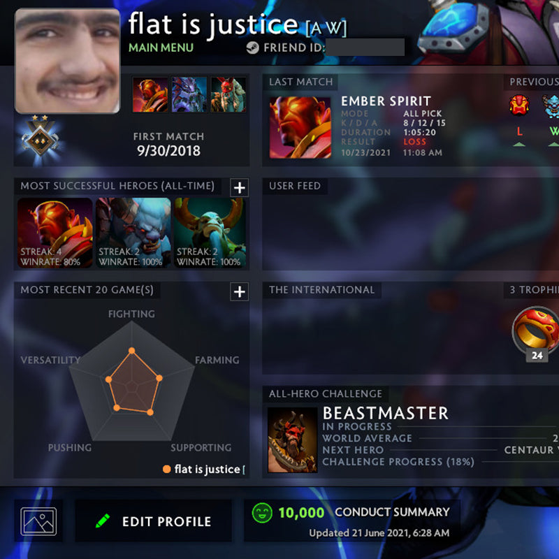 Gardien II | MMR : 1060 - Comportement : 10000