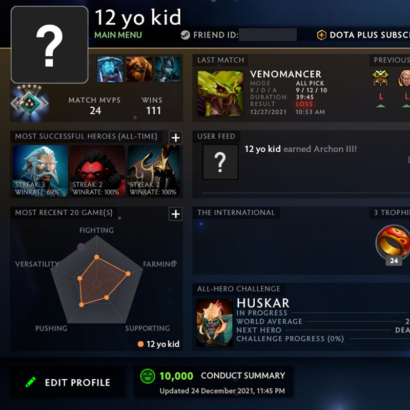 Crusader V | MMR: 2100 - Behavior: 10000