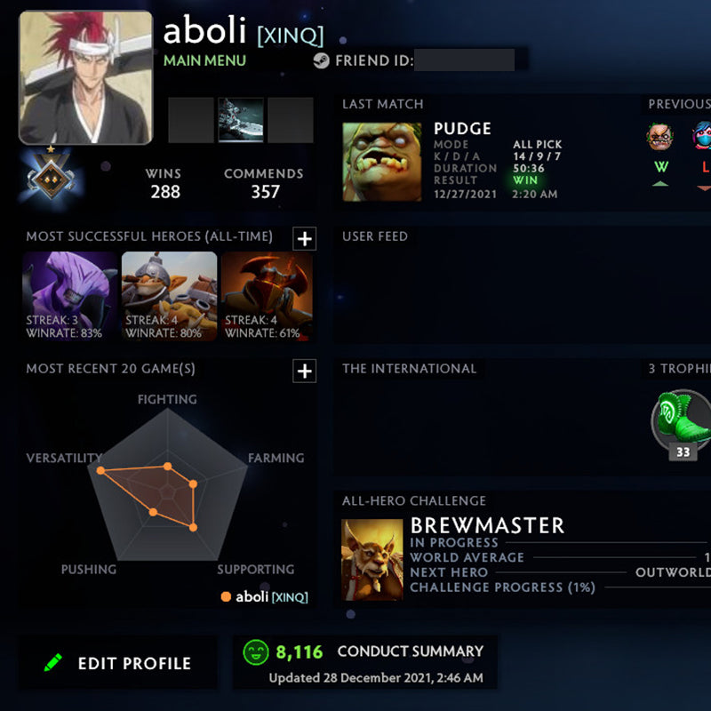 Gardien I | MMR : 800 - Comportement : 8116