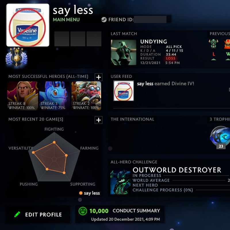 Divin IV | MMR : 5300 - Comportement : 10000