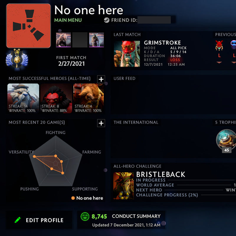 Divin II | MMR : 4690 - Comportement : 8745